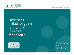 Ongoing formal and informal feedback