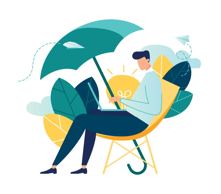 shutterstock image- teacher is working on  laptop