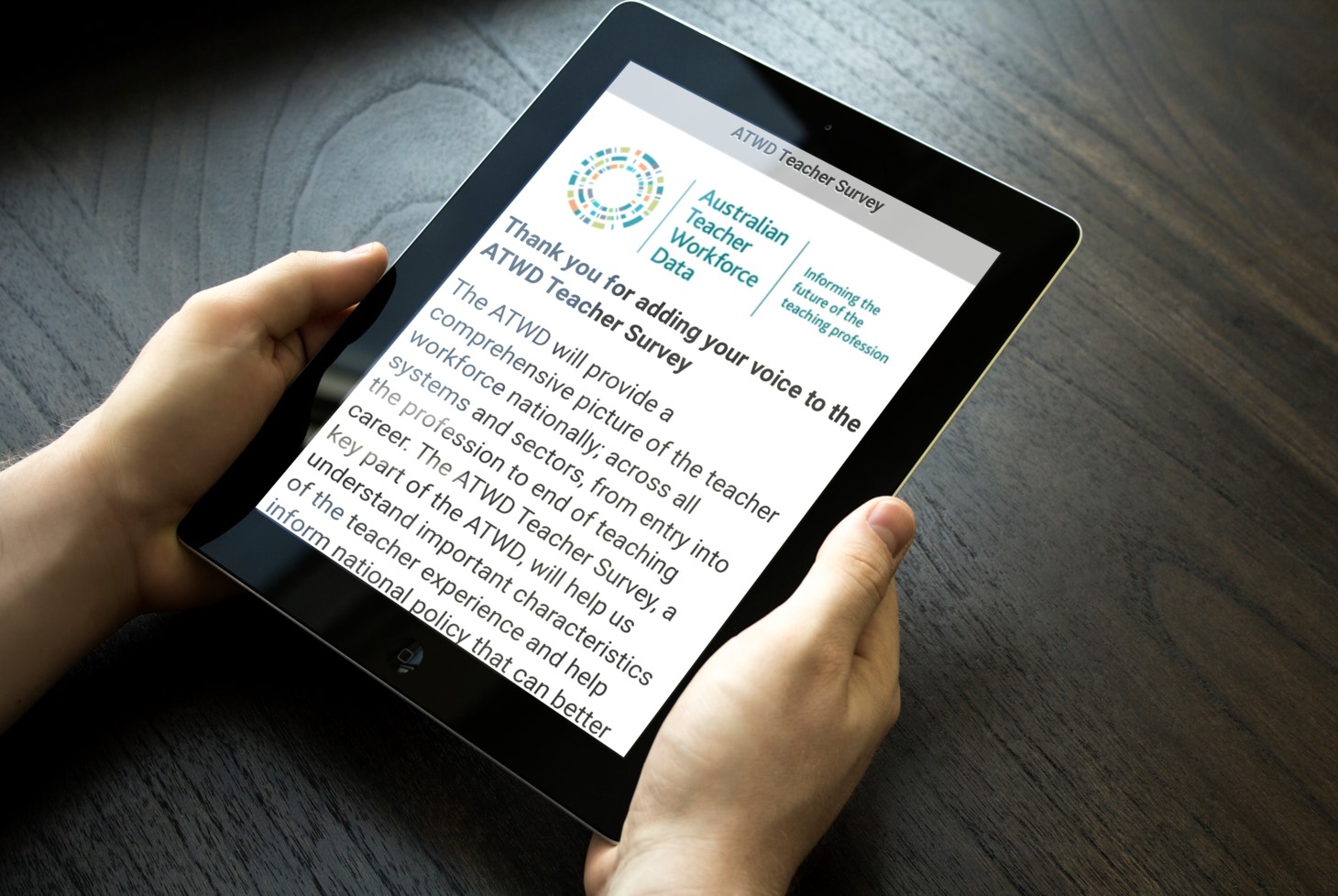 ATWD 2019 page on mobile phone