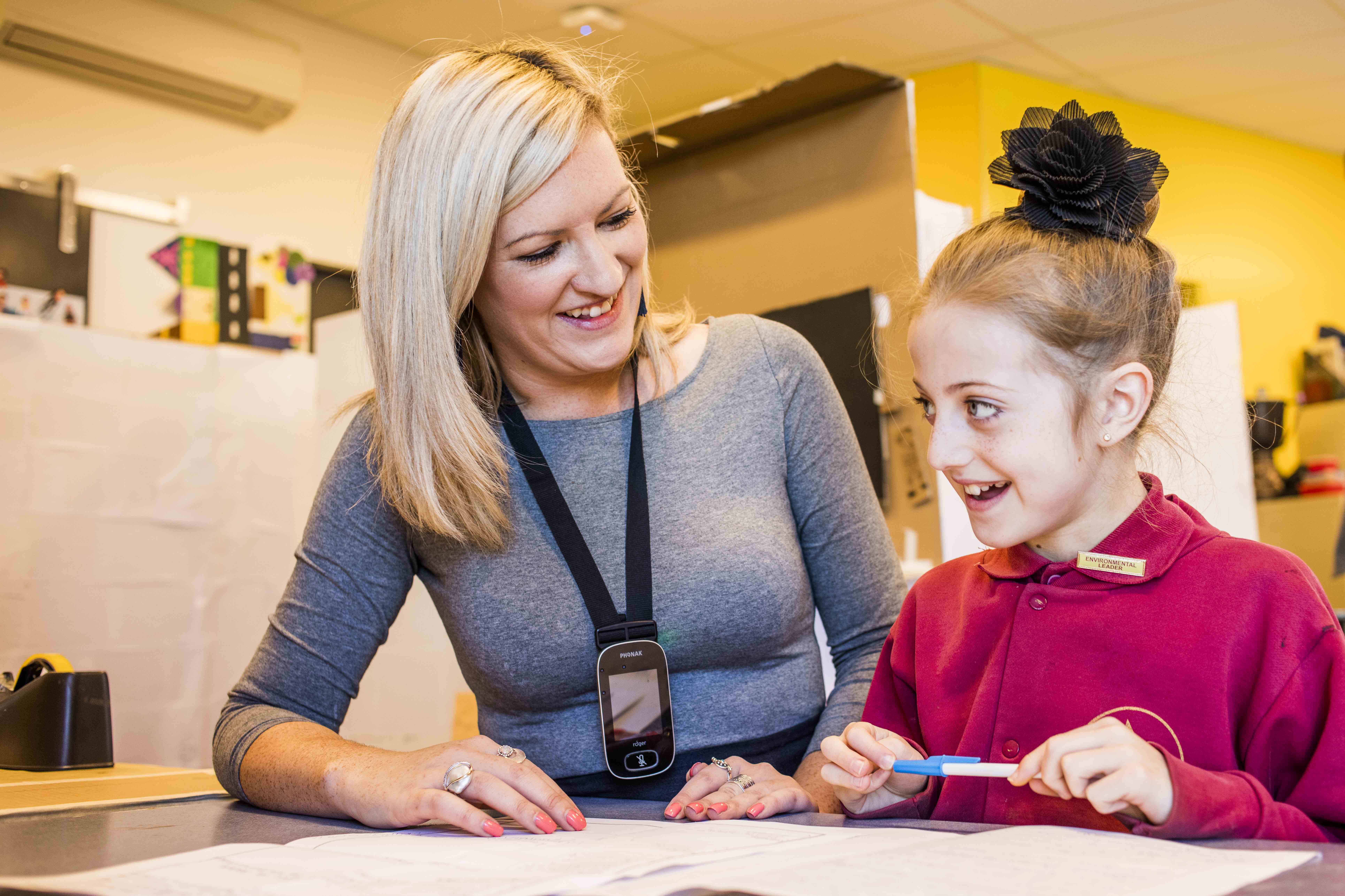 teacher in classroom