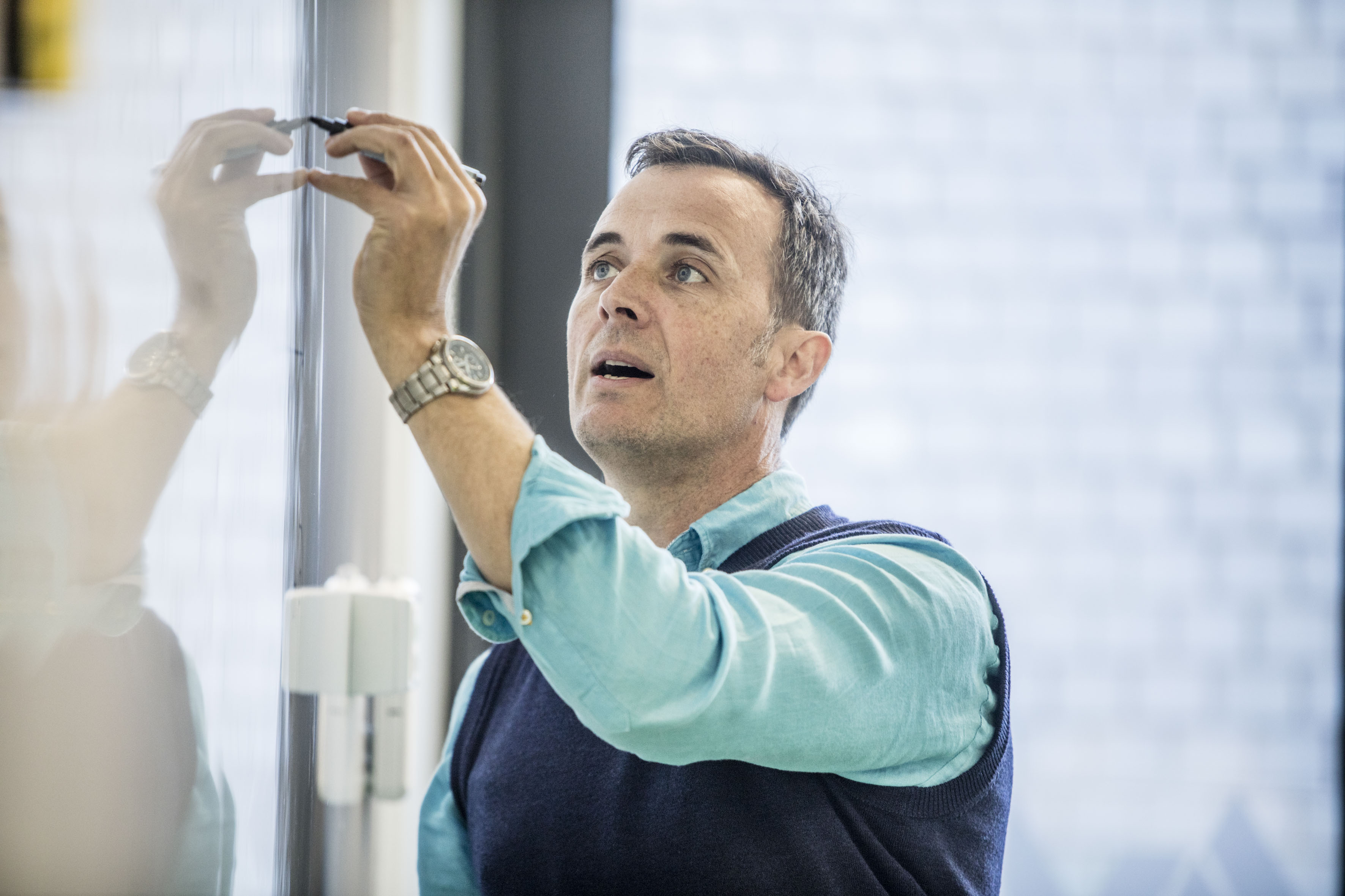 teacher in classroom