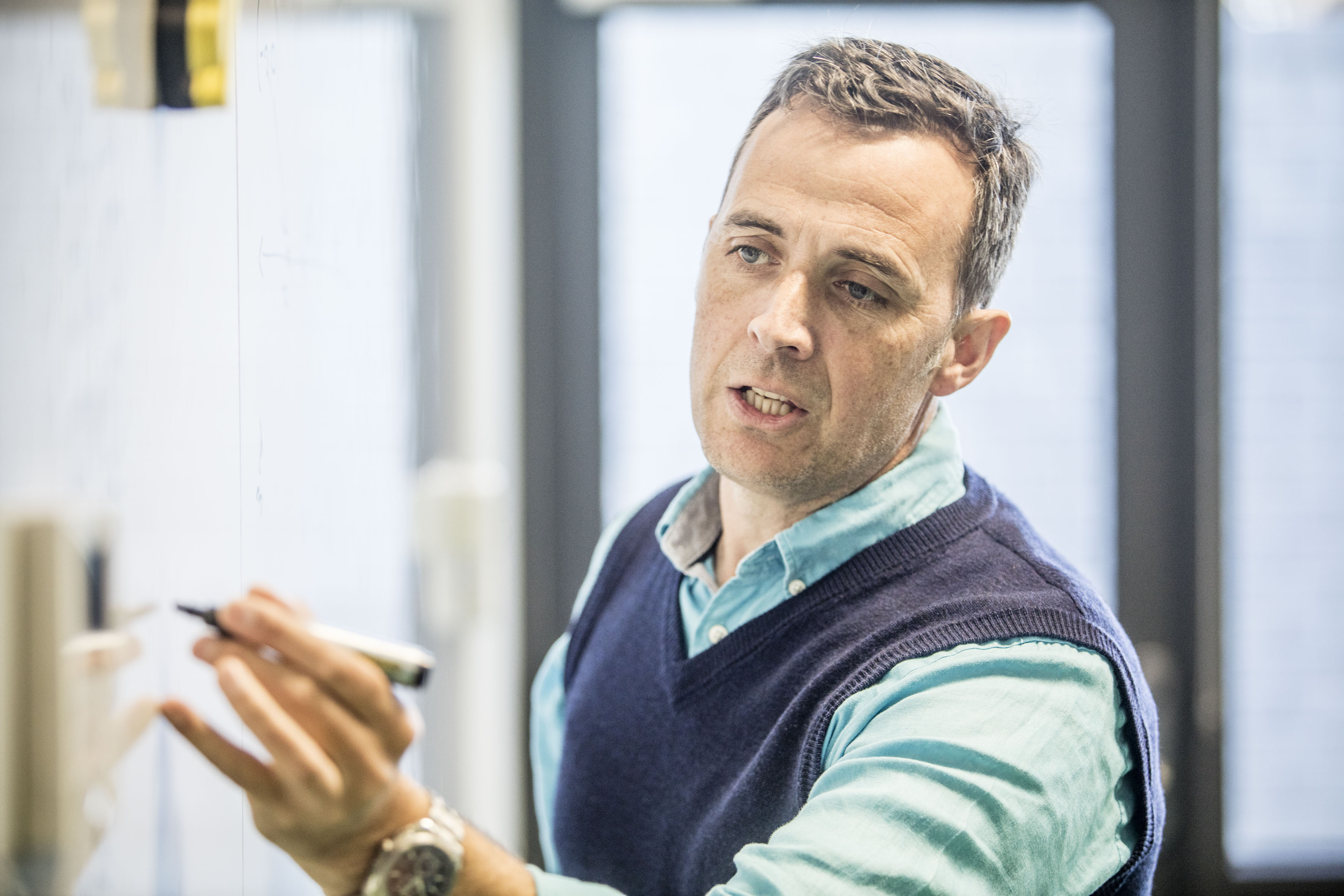 teacher in classroom