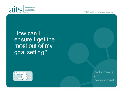 Make the most of goal setting