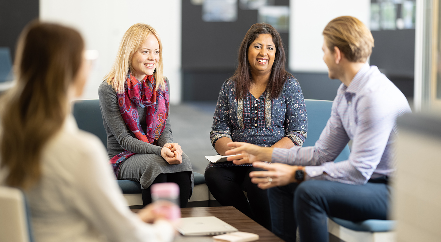 Teachers discussing leadership