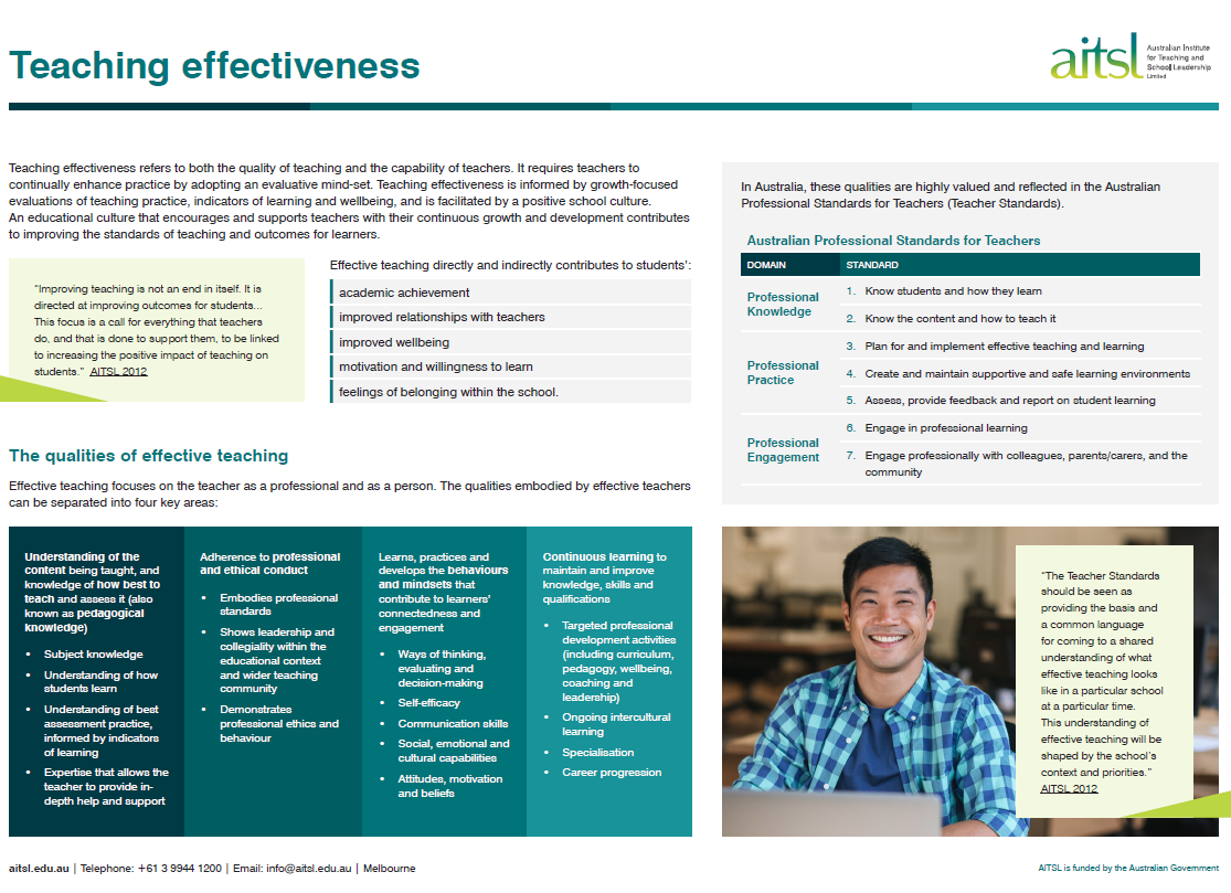 teaching effectiveness