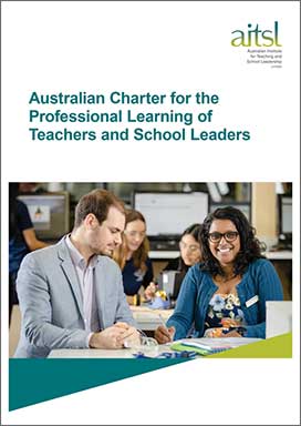 front cover of the Australian Charter for the Professional Learning of Teachers and School Leaders